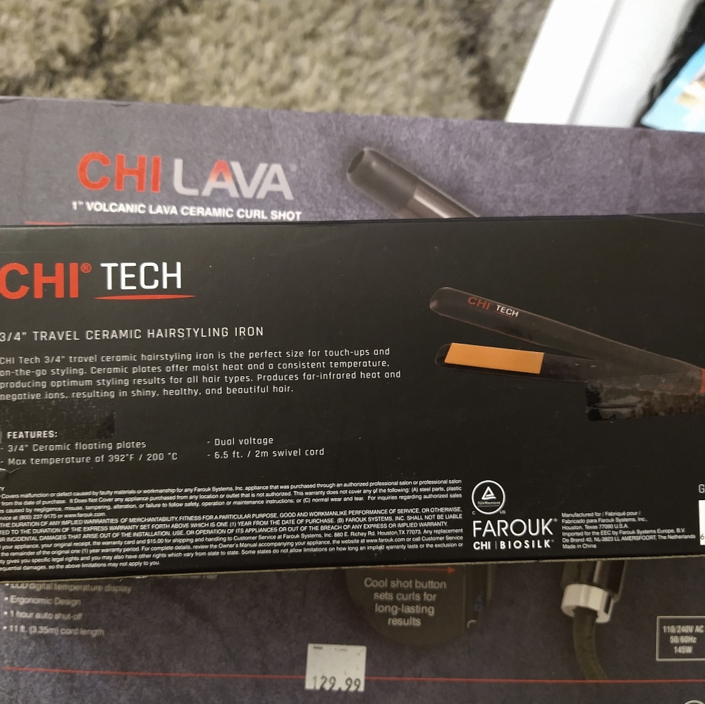 ceramic hair styling iron by chi-tech